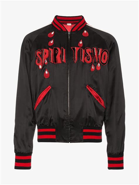 Gucci Spiritismo Silk Bomber Jacket 